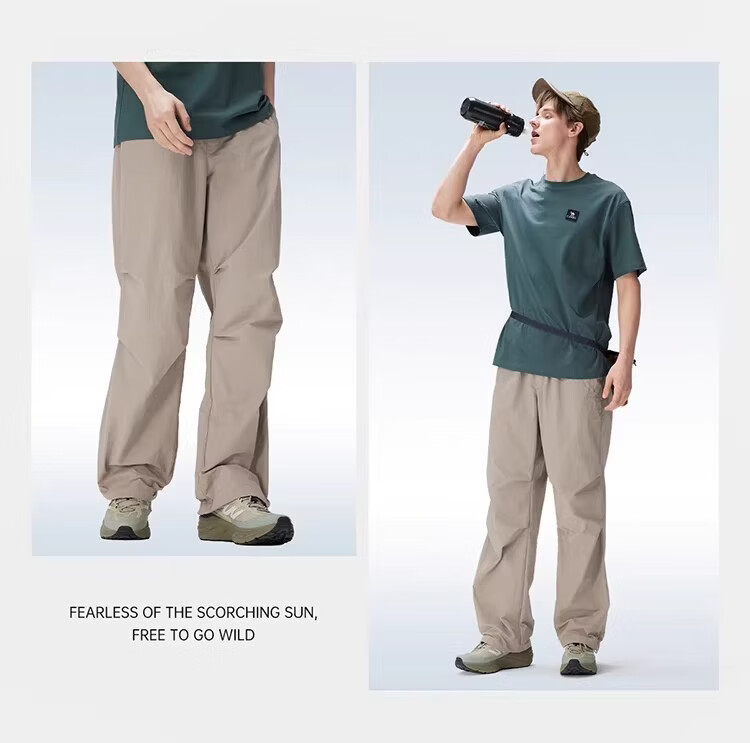 CAMEL [Wang Junkai's Choice] Outdoor Quick-Dry Pants, Spring And Summer Cool Breathable Sun Protection Wide-Leg Trousers, Hiking Paratrooper Pants 22