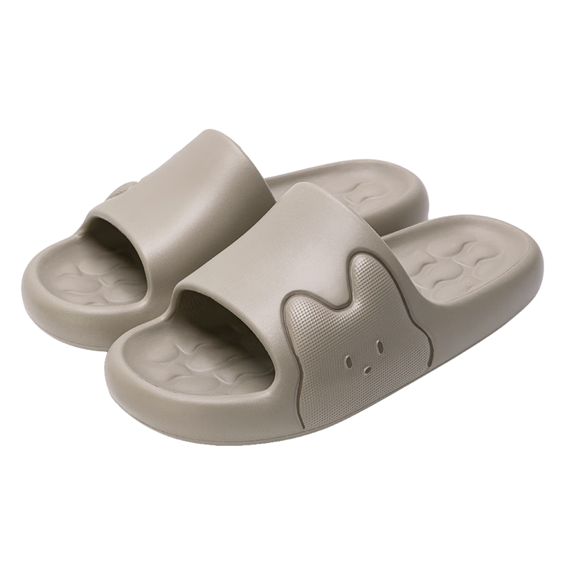 Lidani Men's Indoor Bathroom Non-Slip EVA Odor-Resistant Shower Slippers Cute Couple Home Slippers for Men and Women