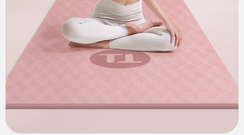Yottoy Non-Slip Yoga Mat Fitness Mat Portable Extra Wide and Thick Exercise Training Mat 61cm for Men and Women Beginners 7
