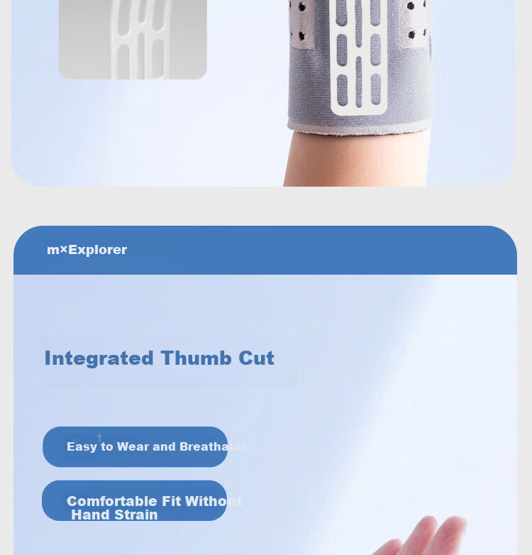 Tuobuzhe Wrist Joint Support Brace Wrist Fracture Protector Tendonitis Wrist Guard Anti-Sprain Recovery Rehabilitation 10