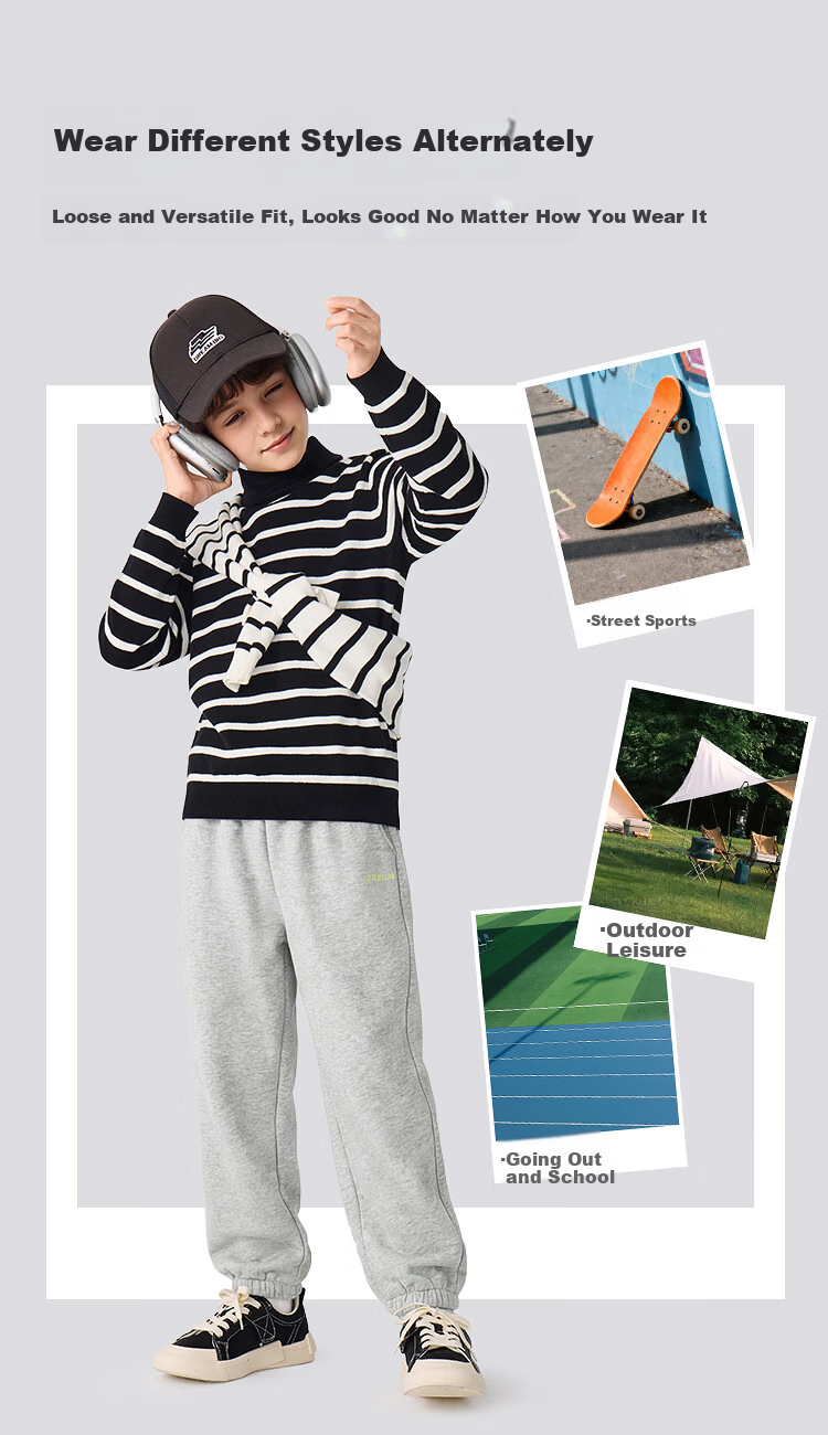 Balabala Kids Pants Boys Girls Jogger Pants Casual Comfortable Sports Trousers 2026 Spring Collection Mall Edition 4