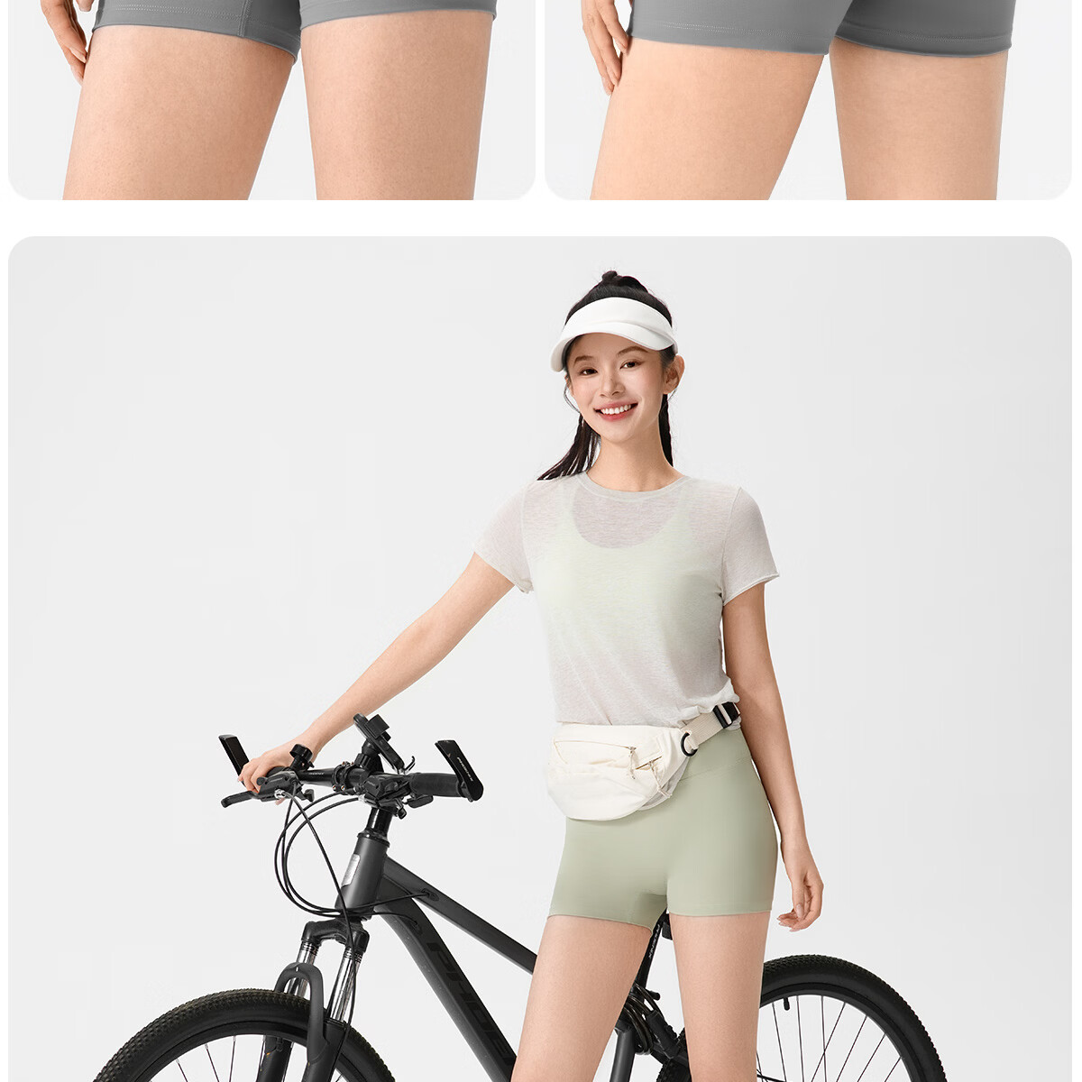 361° High-Waist Peach Hip-Lifting Women's Sports Shorts, Tight-Fitting Running and Fitness Pants, High-Elastic Yoga Capri, Lightweight 17