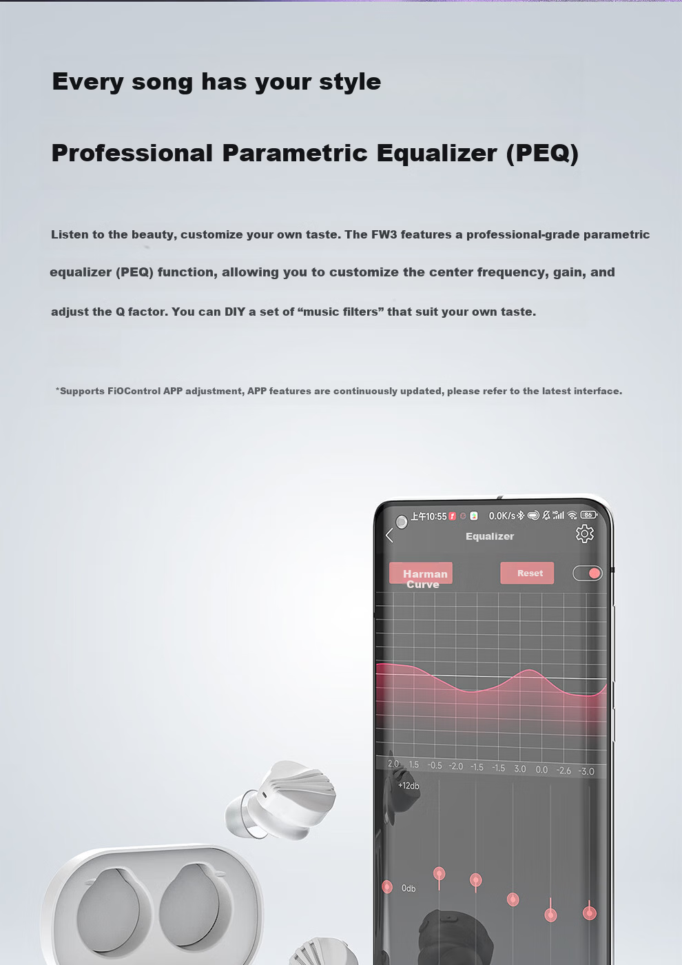 FiiO FW3 True Wireless HiFi High-Resolution Audio Player Deep Space Gray 13