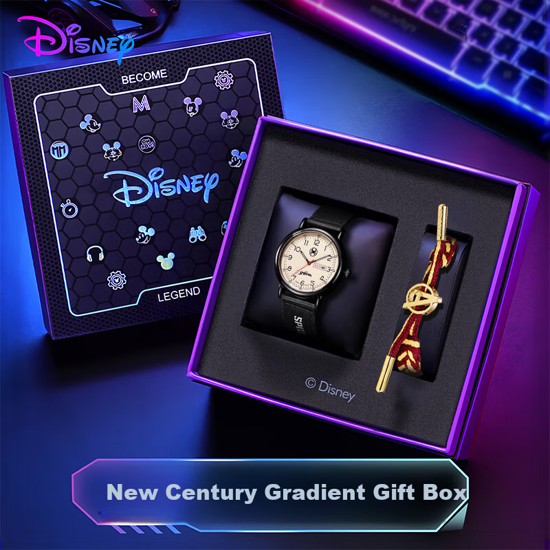 Disney Marvel Men's Watch Vintage Dual Calendar Waterproof Teen Student Wristwatch Back to School Gift
