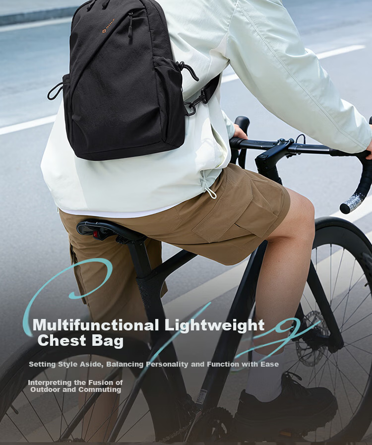 GOLF Men's Chest Bag Lightweight Crossbody Shoulder Bag Unisex Dual-Shoulder iPad Outdoor Cycling Sports Backpack 2
