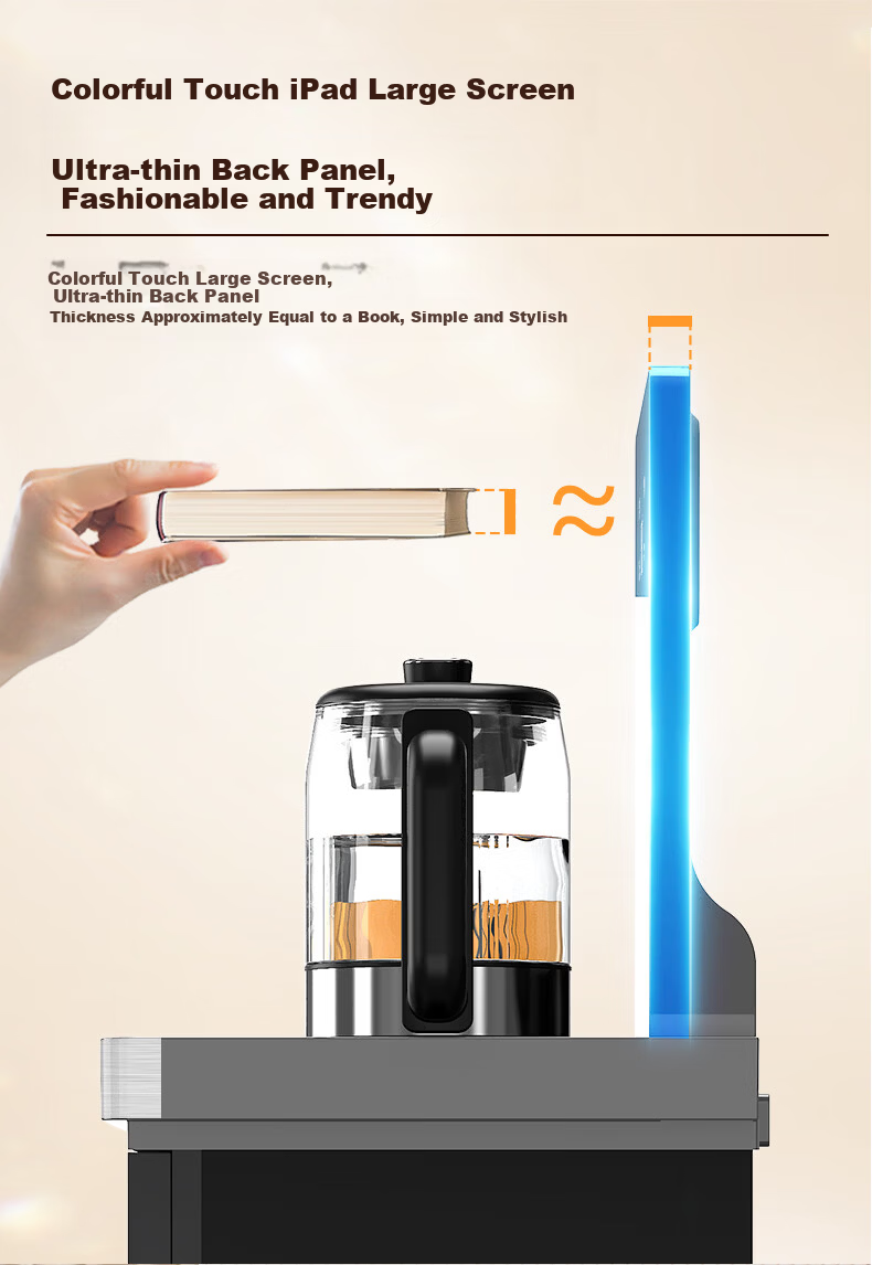 MeiLing High-End Large Capacity Tea Bar Machine Home Living Room Bottom-Loading Tea Bar Cabinet Spray Boil Tea Vertical Water Dispenser Anti-Overflow Anti-Dry Burn Kettle MY-H337 Small Fountain MAX3.0 2