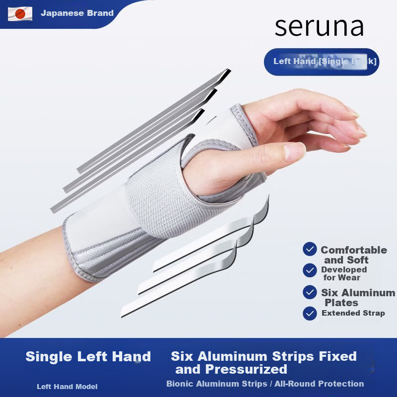 SERUNA Wrist Support Brace for Sprains Fractures Tendonitis Strain Joint Recovery Carpal Tunnel Syndrome Unisex