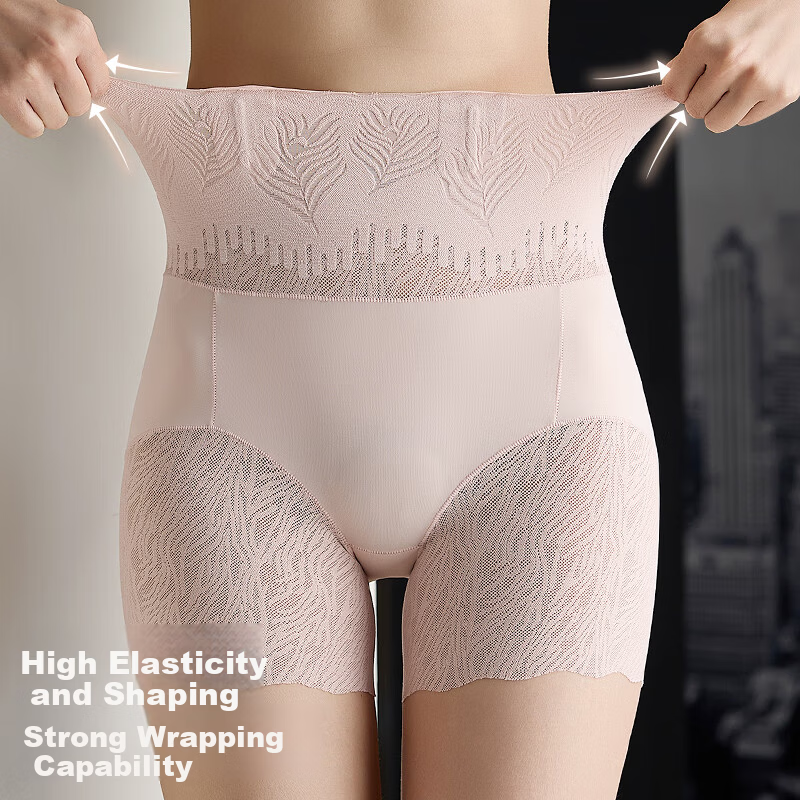 Langsha High-Waist Women's Seamless Shaping Panties Tummy Control Hip Lift Waist Slimming Safety Shorts Boyshorts