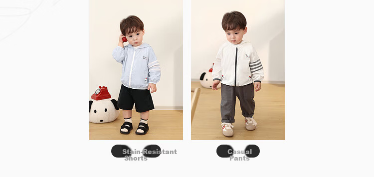 LUSON Little O Dad Boys Baby Summer Sun Protection UV Protection 2025 New Stylish Lightweight Jacket 3