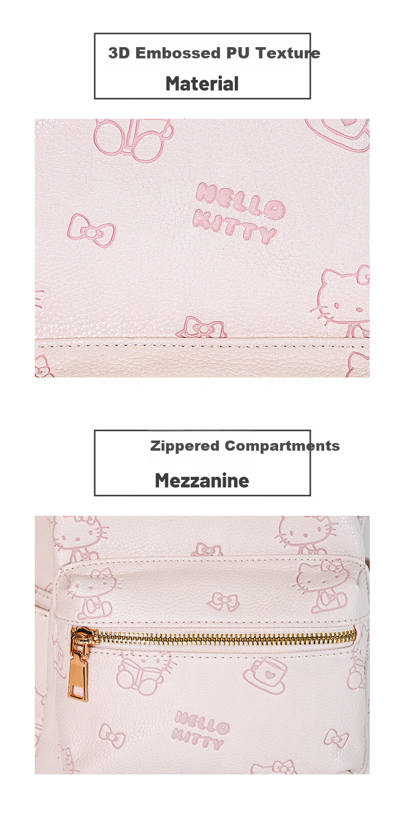 SANRIO Hello Kitty Backpack for Women 2026 New College Student School Bag Birthday Gift 4