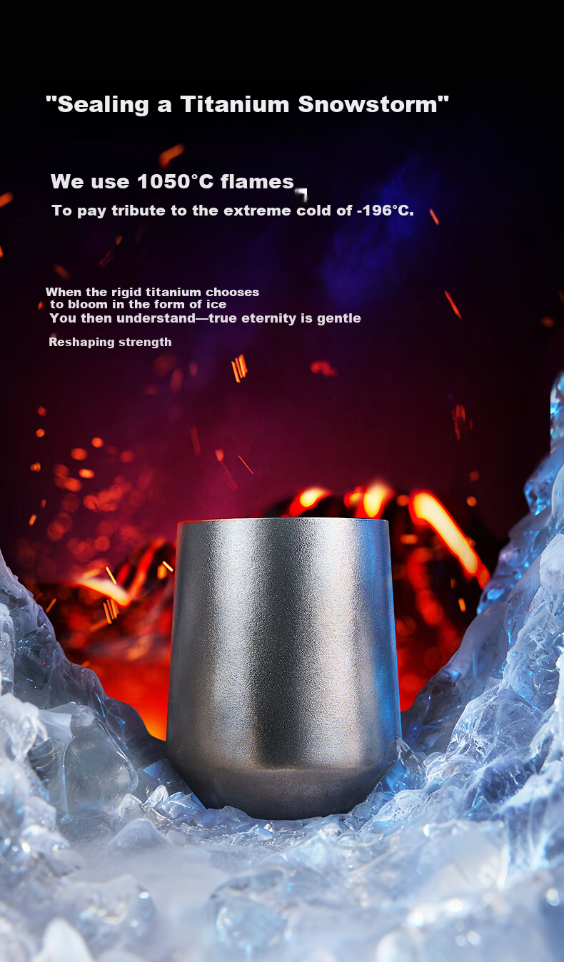 SIMELO Pure Titanium Coffee Cup Unisex Beer Mug Owner's Cup Latte Cup Tea Cup Outdoor Office Home Desktop Water Cup 5