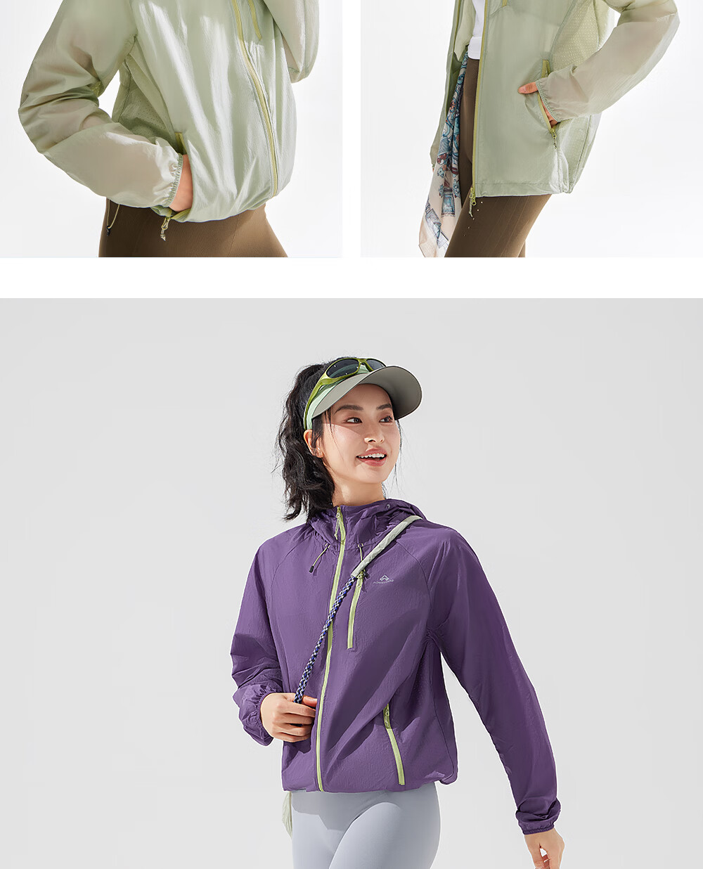Toread Yang Chaoyue Same Style Ice Butterfly Sunscreen Jacket Women Outdoor Summer UV Protection Lightweight Breathable Sun Protection Coat 17