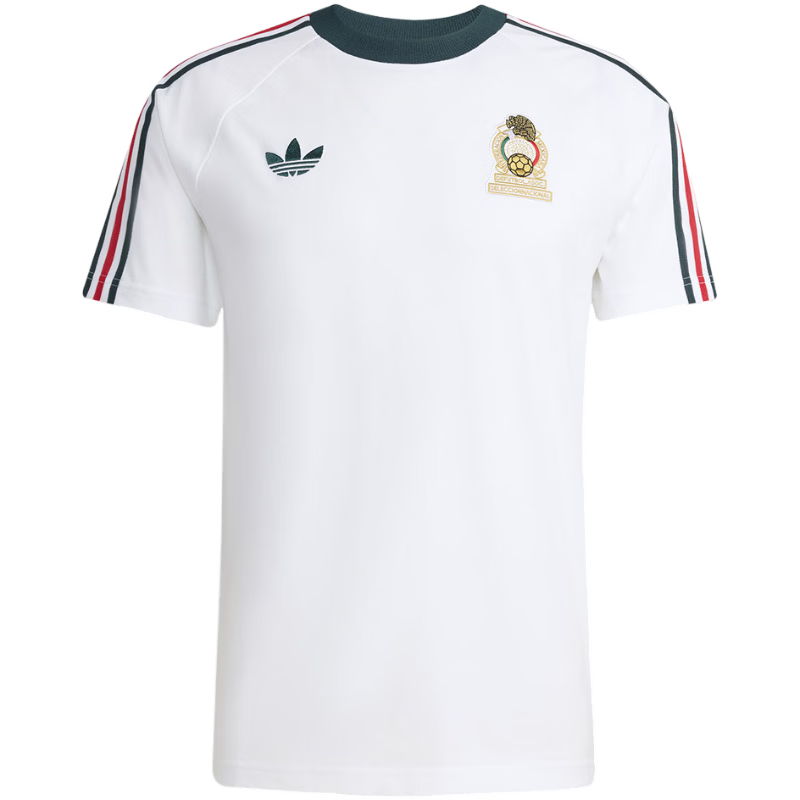 Adidas Men's FMF OG Tee Mexico National Football Casual Slim Fit Short Sleeve Crew Neck T-Shirt JZ6483 S
