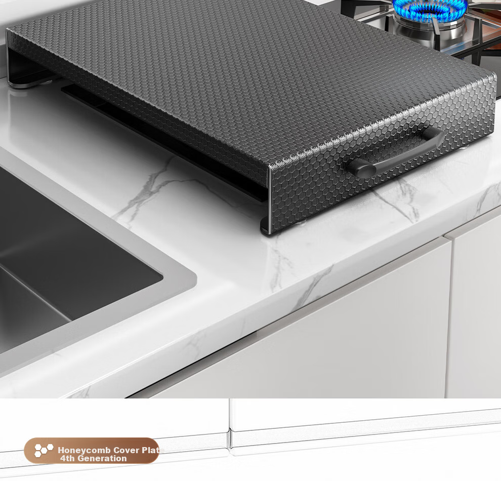 Jiabaili Gas Stove Cover Kitchen Storage Rack Gas Stove Shield Induction Cooker Stand Countertop Pot Holder 4