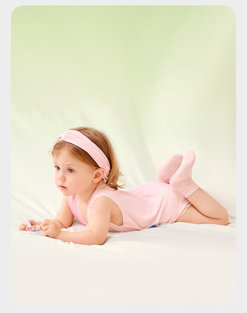 Babycare Natural Cooling Adjustable Triangle Romper Baby Bodysuit Moisture-Wicking Quick-Dry Jumpsuit Ice Grape 80 29