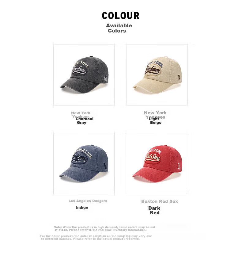 MLB Unisex KARINA Vintage Baseball Cap 38 Goddess Festival Gift 3ACPV165N-07INS 3