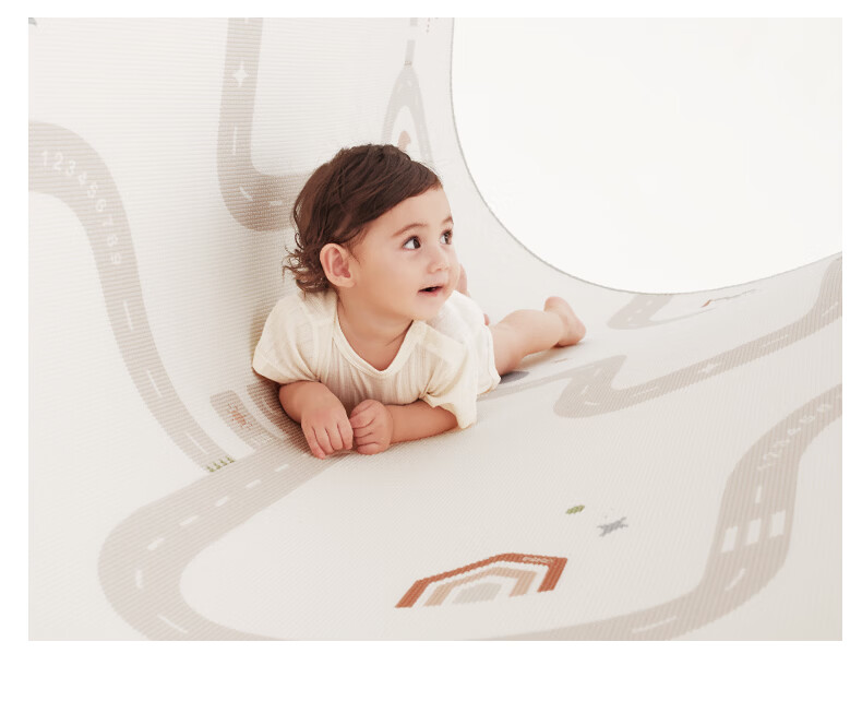 BG-BABYGO Baby Green Core Non-Toxic Non-Formaldehyde Crawling Mat Baby Playpen Mat Children's Floor Mat Anti-Fall Mat 5