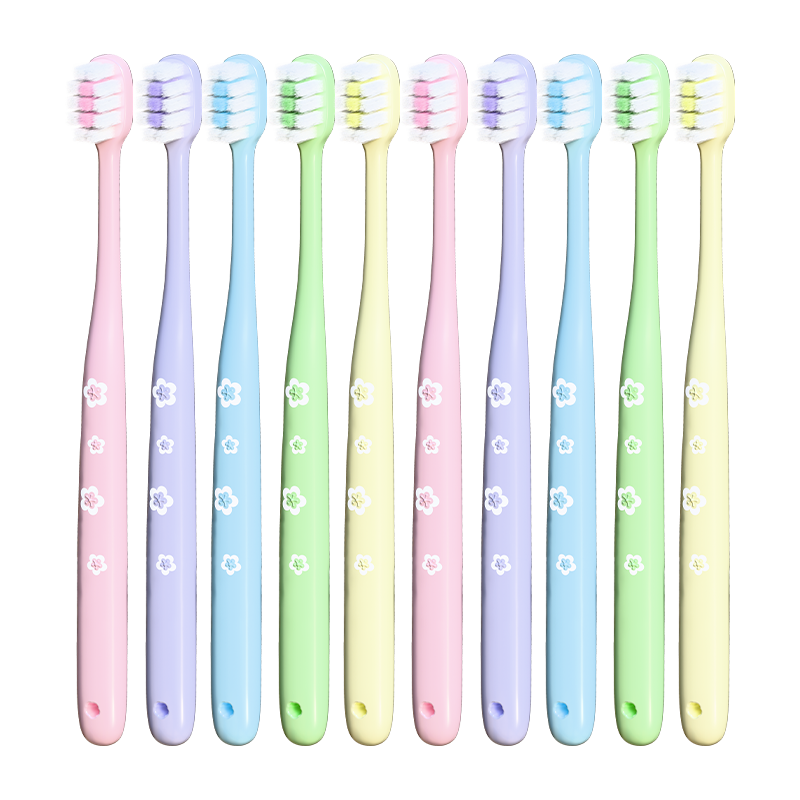 BRUSHING BEAR Soft Bristle Toothbrush Small Head Premium Ultra Soft Gum Care Adult Family Pack Household Teen Men Women 10pcs