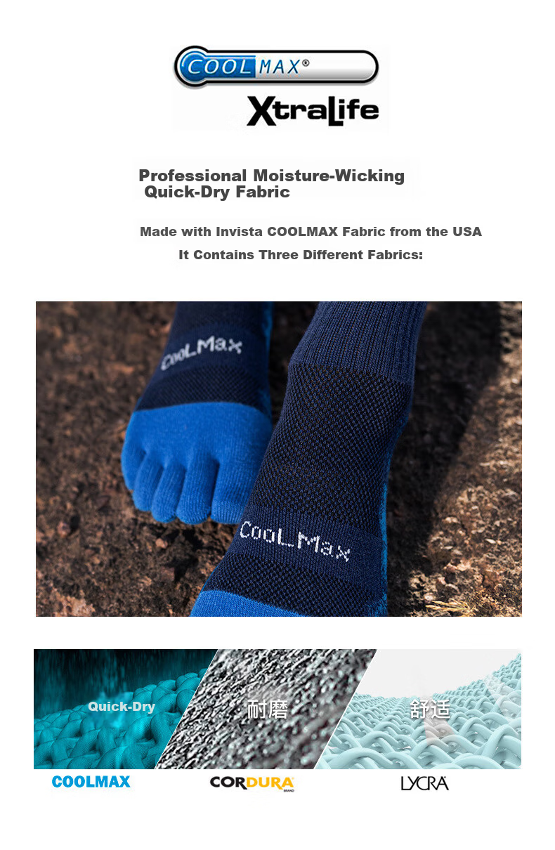 Onijie Professional Running Socks Sports Socks Outdoor Hiking Breathable Trail Running Non-Slip Basketball Sweat-Absorbing Marathon Knee-High 2