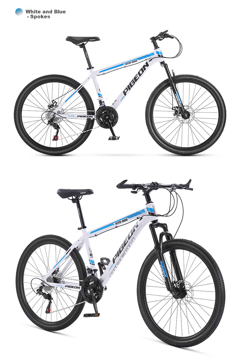 FLYING PIGEON (FG FLYING PIGEON) 26-inch Mountain Bike for Men and Women, Adult Aluminum Alloy Frame, 24-Speed Integrated Wheel Off-Road Bicycle, Black and Red 18