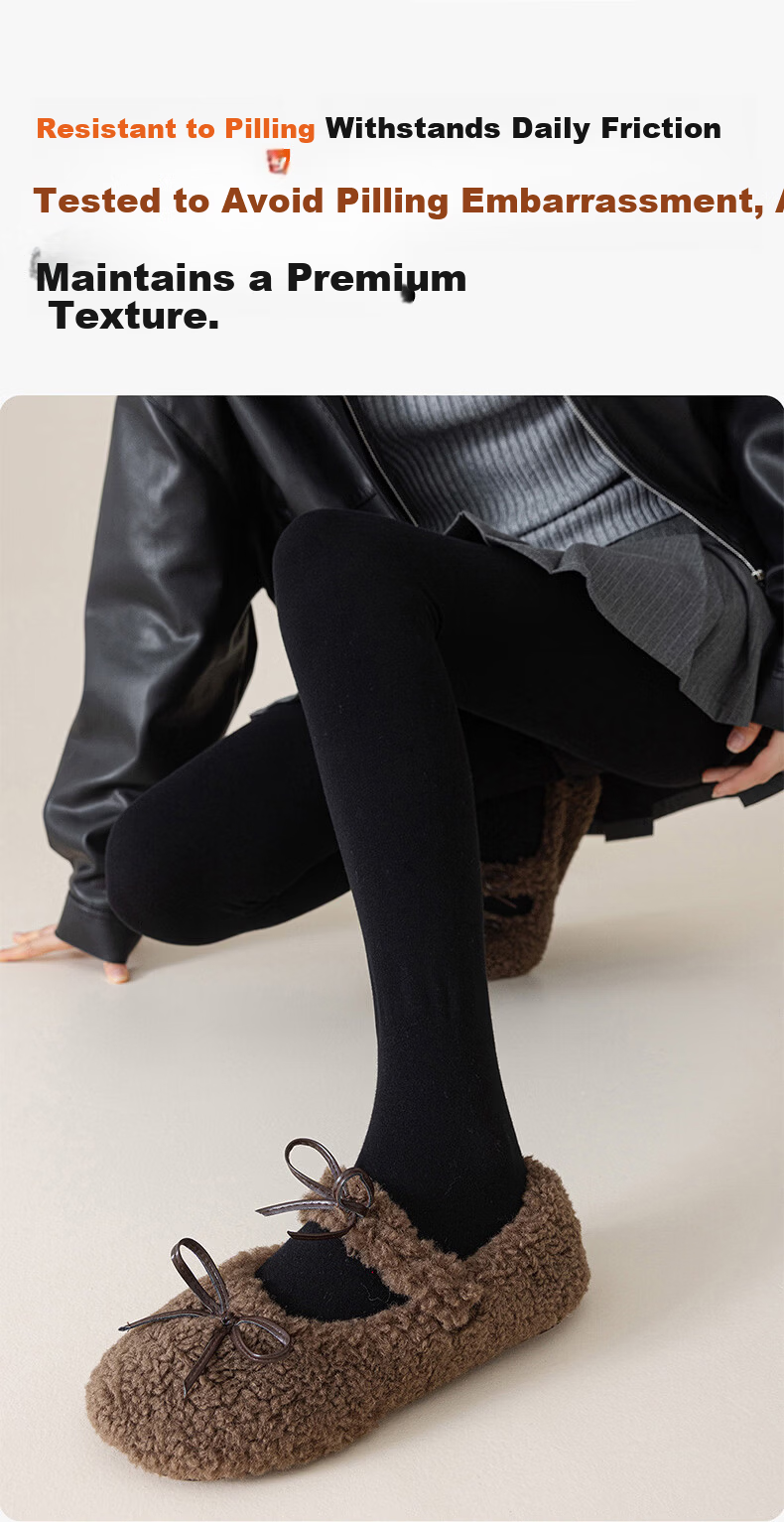 LangSha Women's Autumn Winter Cotton Vertical Stripe Leggings Slim Fit Thin Tights Black One Size 16