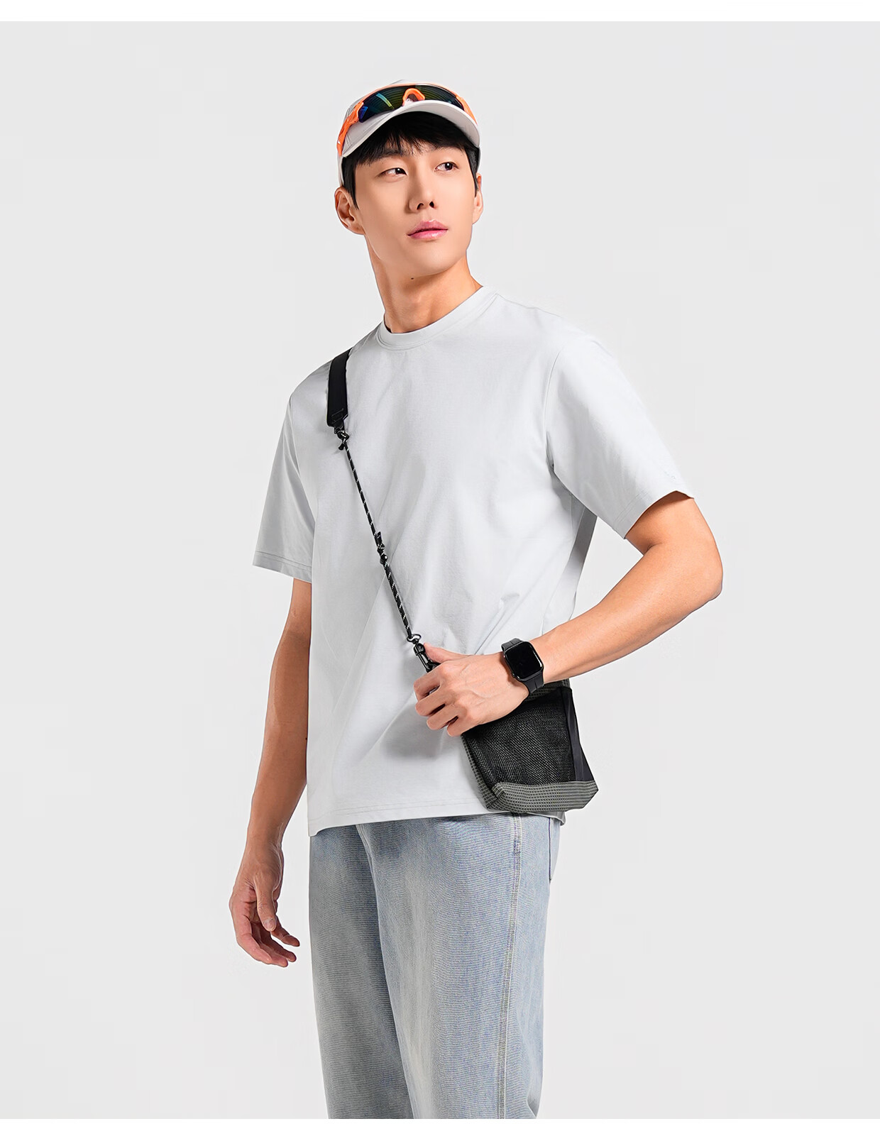 SCALER Men's Outdoor Quick-Dry Cooling UPF50+ Sun Protection Running Sports Breathable Loose Fit Short Sleeve T-Shirt 22