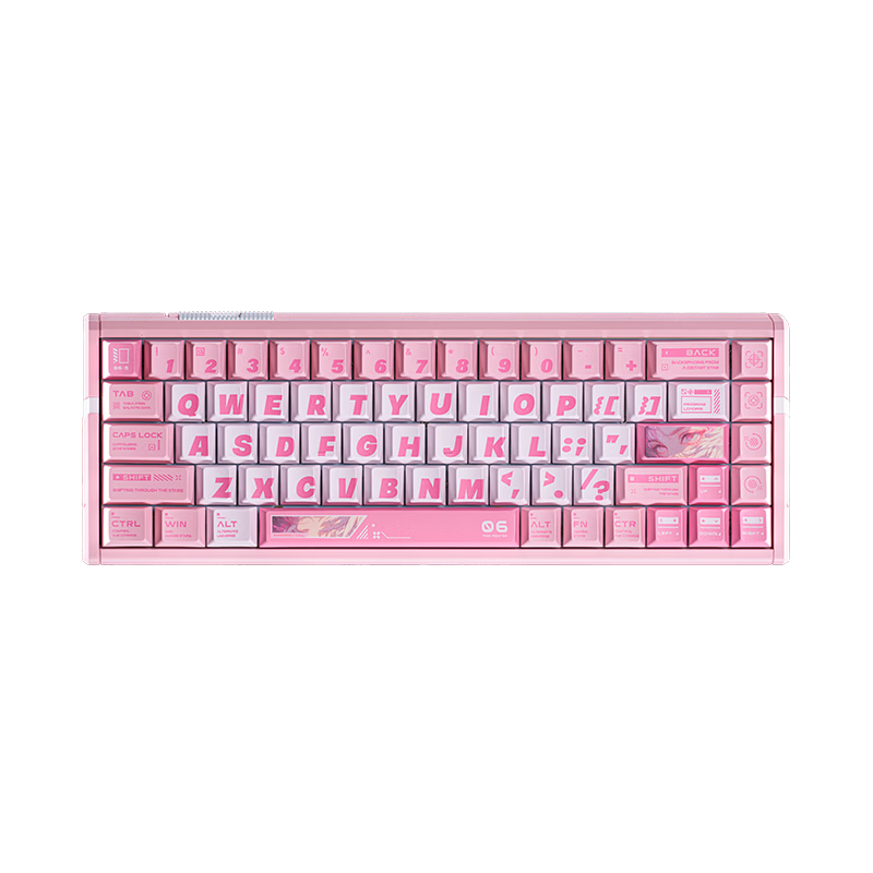 ATKRS6+ Magnetic Axis Keyboard Customizable Gaming Mechanical Keyboard Wired Hot-Swappable Full-Key Delta 68-Key RS6Ultra+ Pink Blade Elf Ice Blade Axis Pro