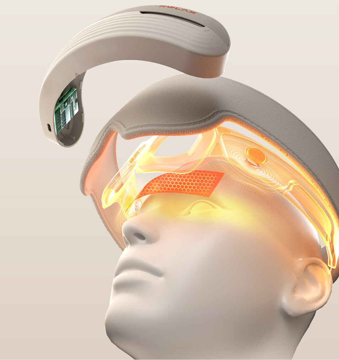 CoolRelax Smart Head and Eye Integrated Massager HE70 Eye Massager Airbag Eye Care Device Fatigue Relief Heat Compress Eye Mask Eye Care Practical Valentine's Day Birthday Gift 10