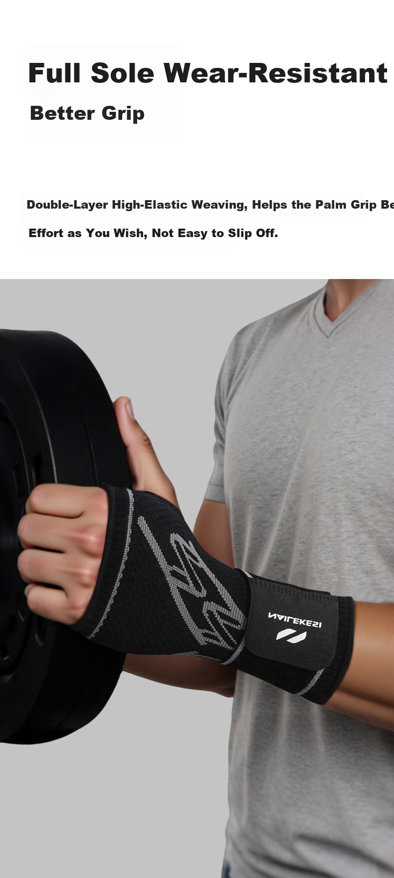 NAILEKESI N Sports Wrist Support Fitness Wrist Joint Sprain Stabilizer Tendon Sheath Feather Tennis Bench Press Volleyball Unisex Protective Gear 6