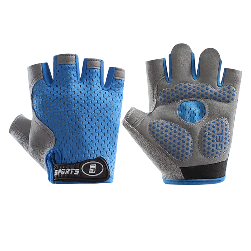 Ousen Children's Cycling Gloves, Sports Non-Slip, Single Bar Climbing, Rock Climbing, Outdoor Sports, Bicycle, for Boys And Girls, Fingerless Gloves