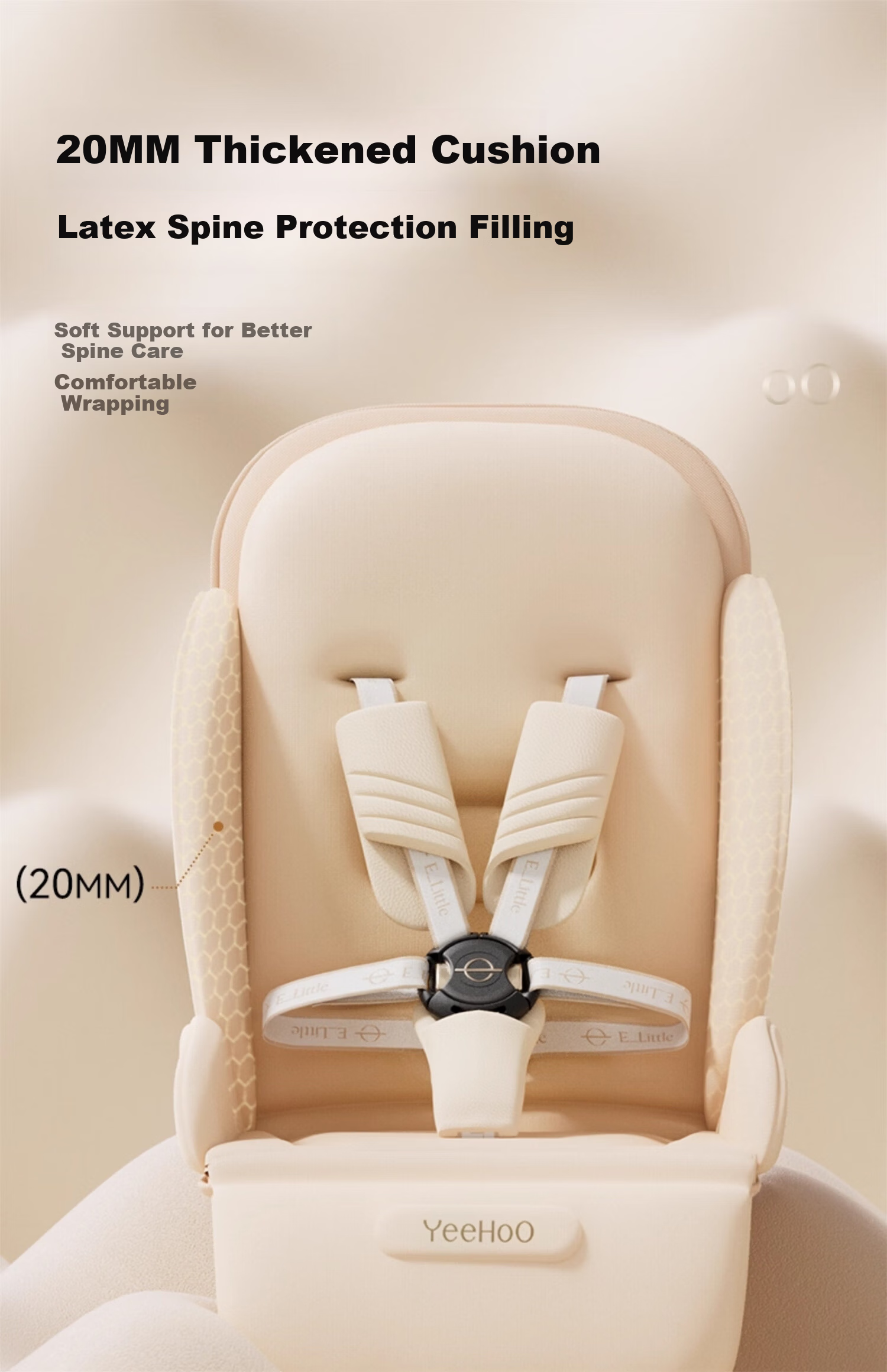 Elittile x emumax Baby Stroller Lightweight Newborn High Landscape Baby Pram Flowing Amber 16