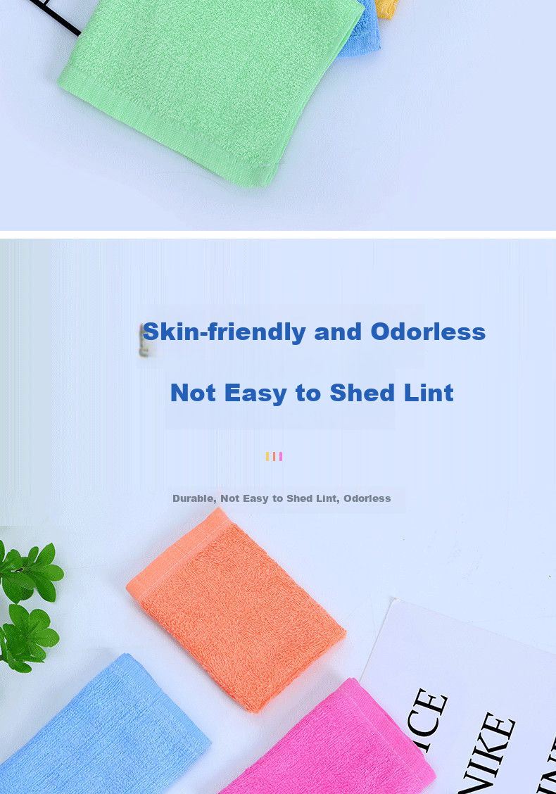 Chen Zhishangpin Household Cleaning Cloth Towel Dishwashing Drying Absorbent Square Towel with Hanging Rope Car Wiping White Fiber Towel 7