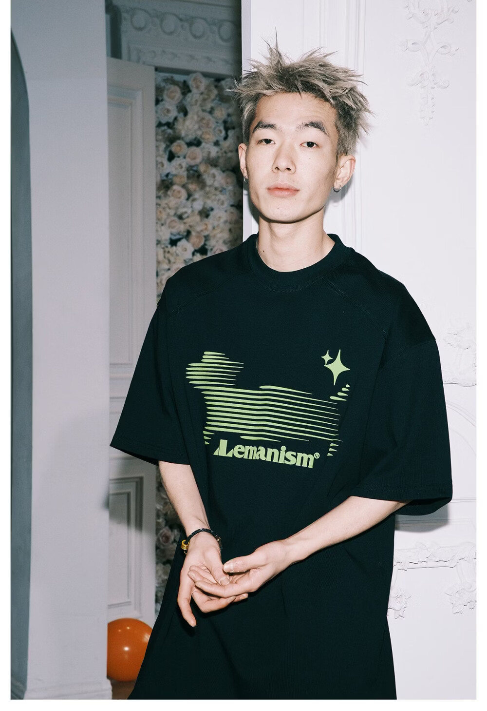 LEMANISM 300g Heavy Phantom Puppy Short Sleeve T-Shirt Men 2026 Summer Couple Half Sleeve Tee Women Black S 17