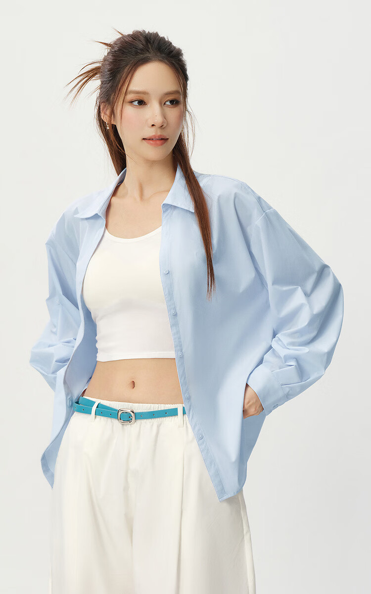 Semir Women's Long Sleeve Shirt Summer Mid-Length Sun Protection Cooling Easy Care 2026 Design Top 109326105001 2