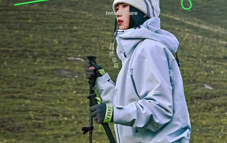 Camel Trekking Pole Carbon Lightweight Telescopic Hiking Mountaineering Carbon Fiber Walking Stick 174BABP668A Matte Black 2
