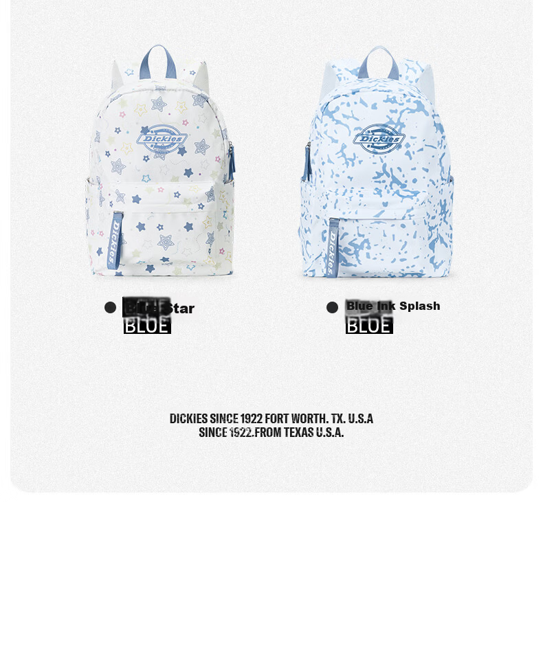 Dickies Large Capacity Backpack for College Students, Women, High School, Sports, School, Travel, Outdoor, Black/Starry Sky 13