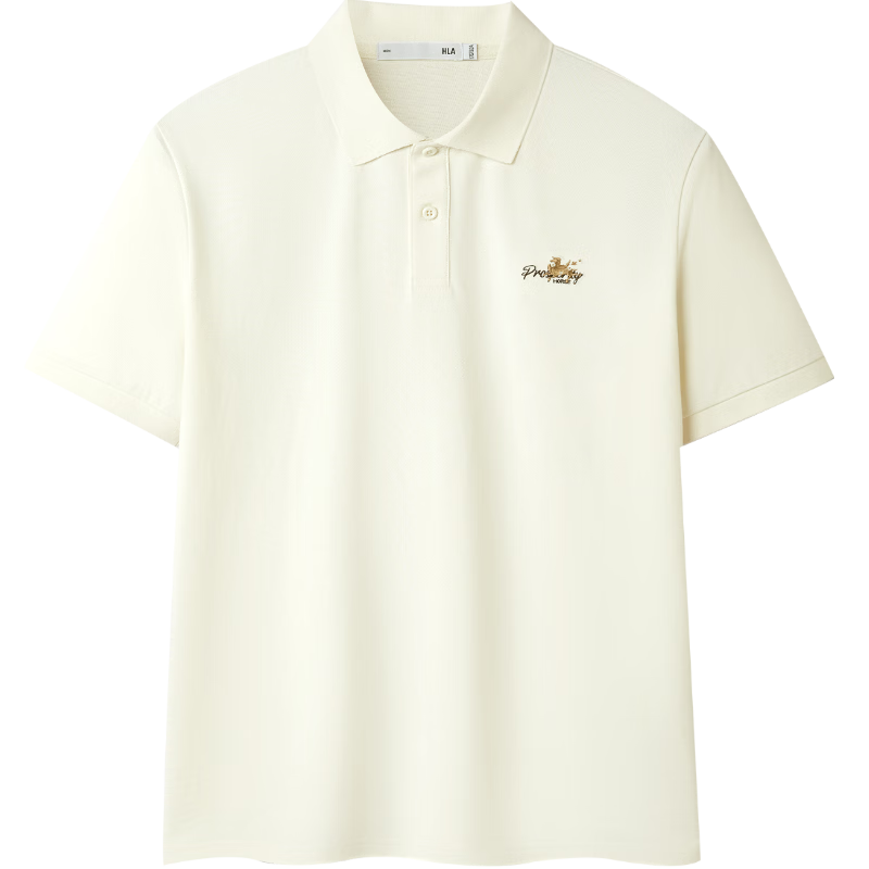 HLAHLA Men's Short Sleeve Polo Shirt 2026 New Year Dunhuang Series Cool Summer Short Sleeve