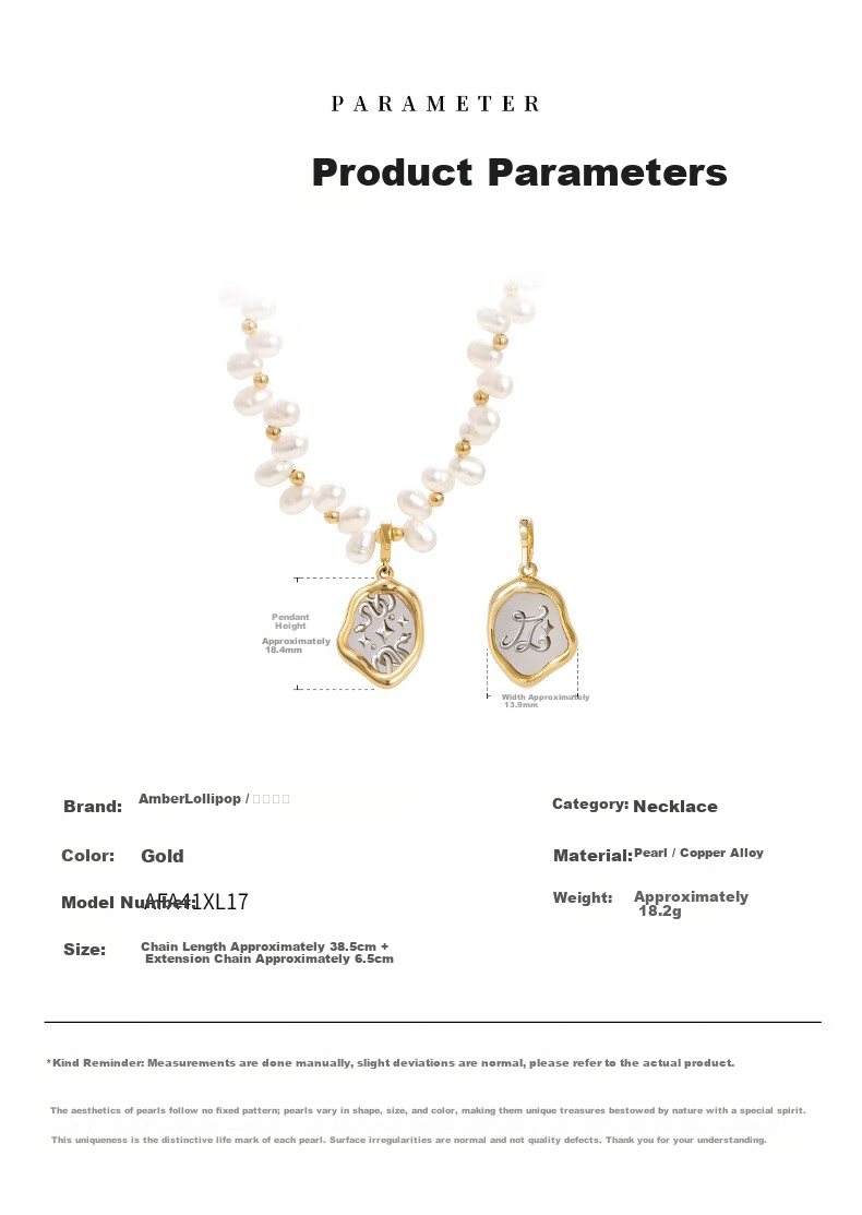 Amber Lollipop Zodiac Pearl Necklace for Women Small Niche Clavicle Chain Valentine's Day Birthday Gift for Girlfriend Wife 8