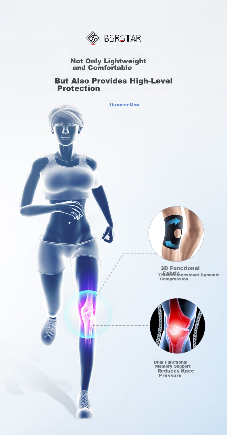Bestray Men's Sports Knee Pads Professional Protective Knee Support Running Women's Joint Brace Medical Non-Slip Cover 5
