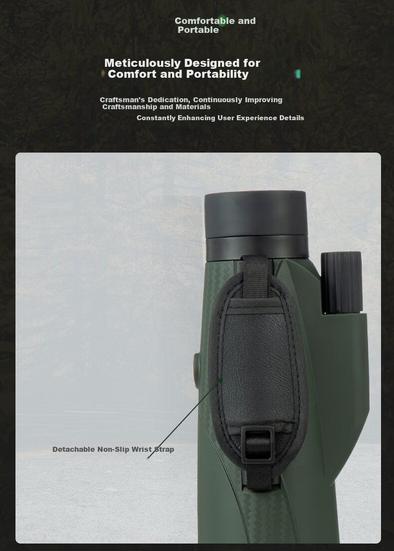 BOSMA Embroidered Tiger 10×50M Monocular Telescope High-Power HD Night Vision Portable Large Aperture Outdoor Handheld Binoculars 7