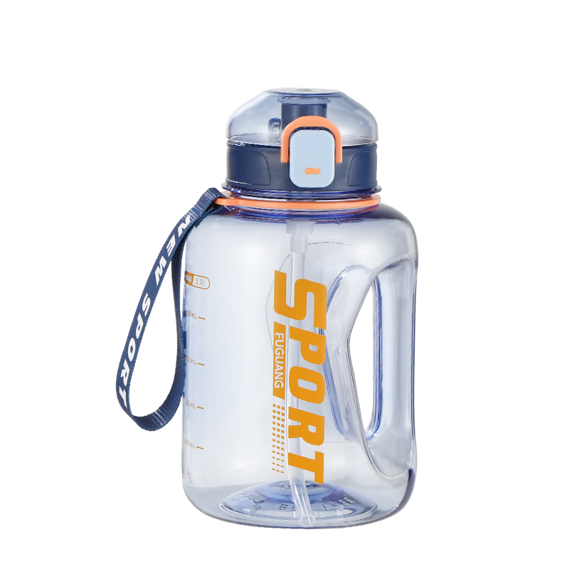Fuguang Ton Cup Large Capacity Plastic Water Bottle Tritan Sports Outdoor Water Bottle 1700ML
