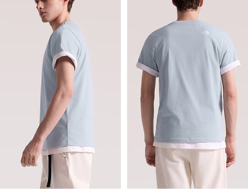The North Face Unisex Printed Short Sleeve T-Shirt Outdoor Breathable Off-White QLI M 10
