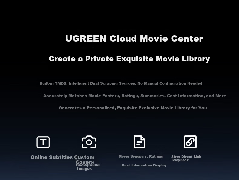 UGREEN Private Cloud DXP4800 Pro NAS Network Storage 8GB RAM 4-Bay Personal Cloud Drive AI Home Server 10GbE Port Compatible with iPhone 17 18