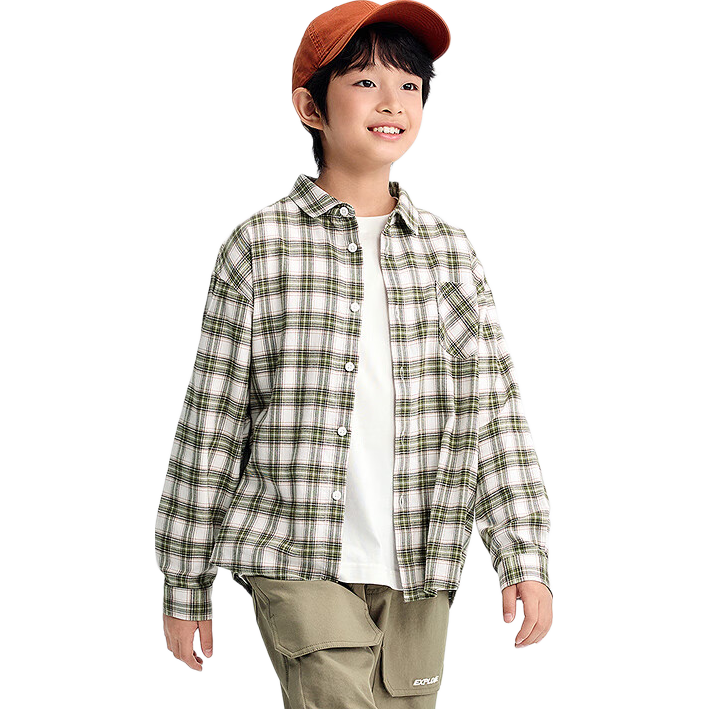BALABALA Children's Long-Sleeve Shirt, Parent-Child Outfit, Autumn Wear, Comfortable Ultra-Soft Fleece, Loose-Fitting, Soft And Skin-Friendly, 209325102201