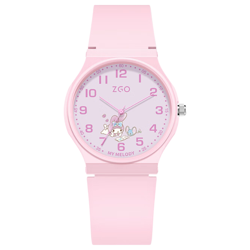 ZGO Sanrio Children's Watch Time-Only Student Watch for Ages 6-12 Middle School Exam Watch 8522A