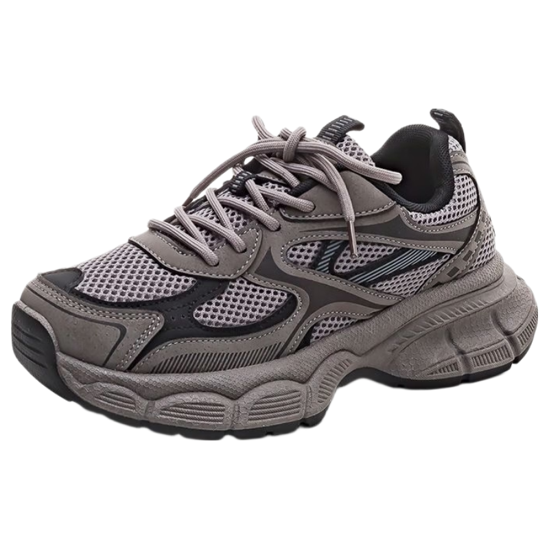 Global Wasteland Style Thick Sole Dad Shoes for Women Student Campus Fashion Versatile Comfortable Casual Shock Absorption Running Shoes