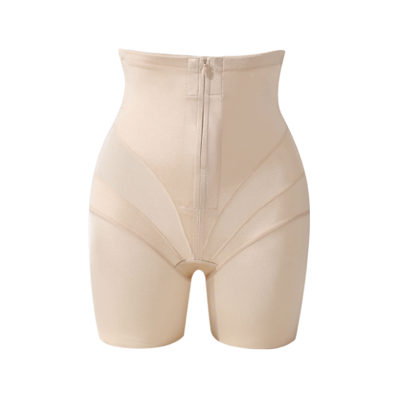 Tingmei High Waist Shaping Hip-Lifting Tummy Control Pants for Women, Strong Belly Slimming, Front Zipper Postpartum Body Shaping Waist Trainer, Butt Lifting, No Rolling Edges