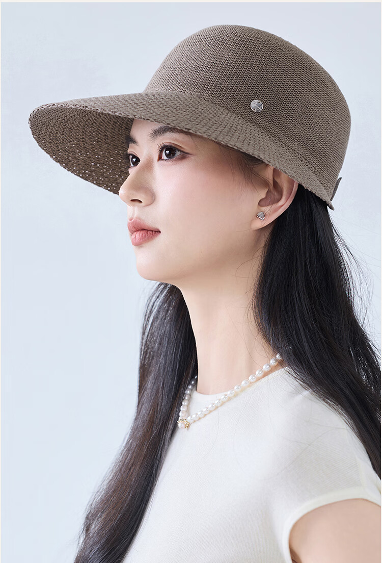 JIUMU Women's Sun Protection Bucket Hat Summer Outdoor Face-Shielding Beach Vacation Hat 16