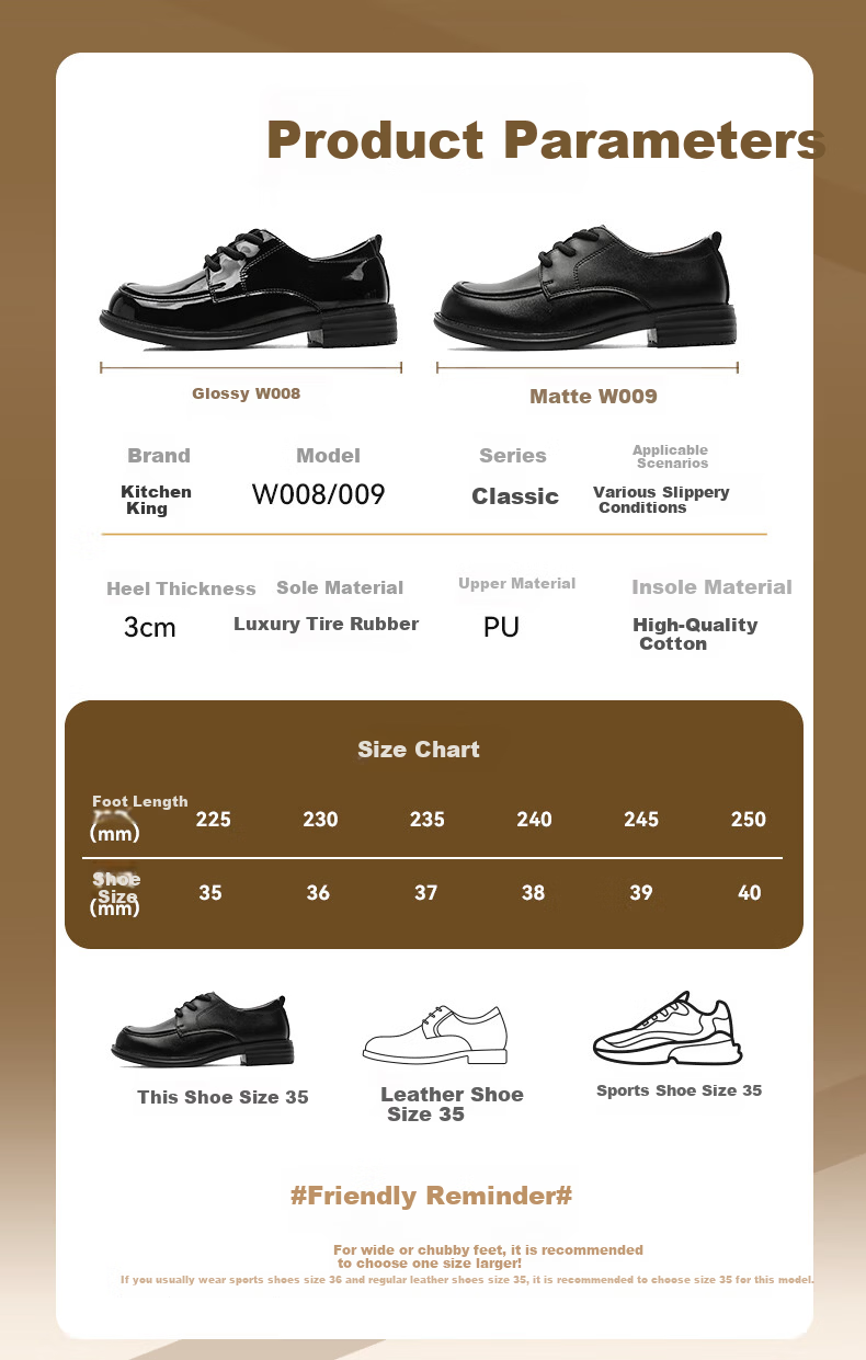 Chef King Women's Loafers Non-slip Commuter Work Shoes Versatile British Style Small Leather Shoes 2025 New Matte Model Size 38 11
