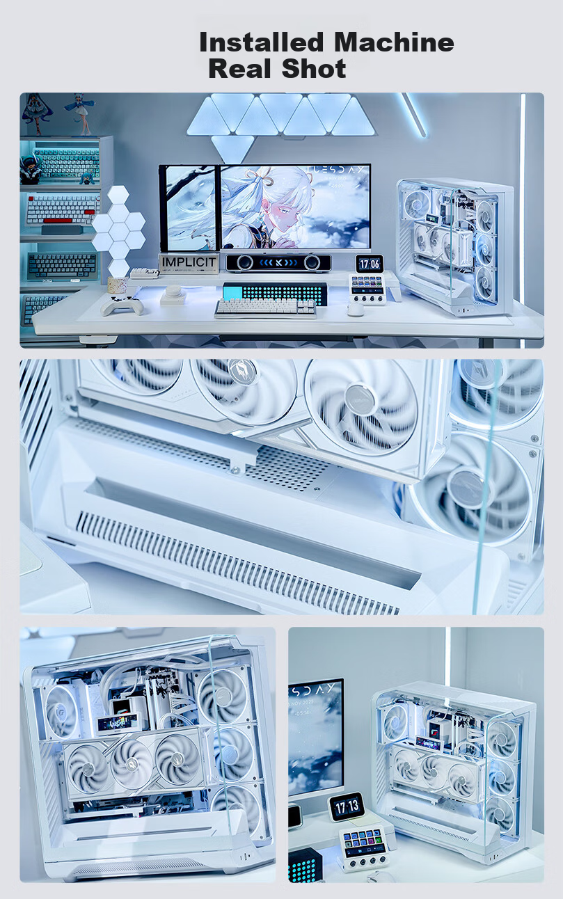 Colorful iGame C25A VORTEX W ATX Case (Built-in Crossflow Fan, Magic Cable Management, Quick Installation) 7